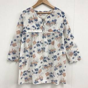 08SS UNDERCOVER rose Skull total pattern blouse lady's 2 size undercover tunic shirt cut and sewn 2090209