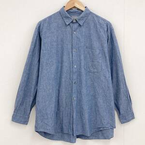 80s COMME des GARCONS HOMME ビッグシルエット 長袖 シャンブレーシャツ コムデギャルソンオム 田中オム VINTAGE archive 2120255