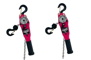 【新モデル】２台セット　レバーホイスト 500kg（0.5ton）LEVER HOIST]チェーンホイスト 三方良しガッチャ レバーブロック　チェーンブロッ