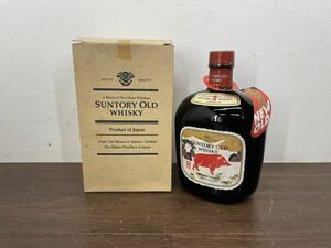 5Y4 未開栓 サントリー オールド ウイスキー SUNTORY OLD WHISKY 寿 亥歳 1899 700ml 40% 古酒 干支ラベル