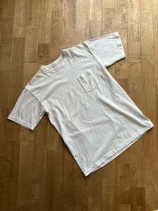 ENTRY SG エントリーSG クルーネック半袖Tシャツ サイズM36-38 オフホワイト　日本製 吊り編み機 丸胴
