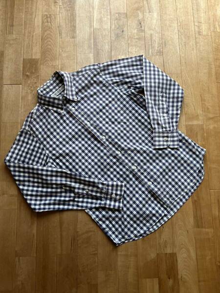 INDIVIDUALIZED SHIRTS インディビジュアライズドシャツ ビッグギンガムチェック B.Dシャツ サイズM相当 STANDARD FITスタンダードフィット