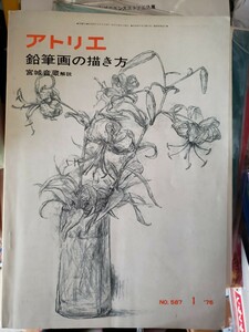 アトリエ　雑誌　鉛筆画の描き方　アトリエ出版社　No.587　1976年　【管理番号G3cp本305上1】