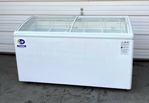 即決 2016年製 ダイレイ RIO-150SS 冷凍ショーケース 325L 100V 業務用 中古 キャスター 厨房機器 幅1500mm