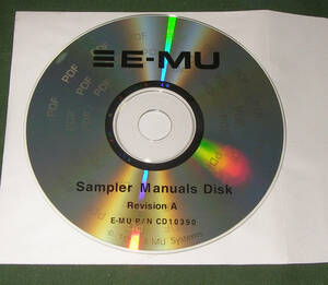 *E-MU SAMPLER MANUALS DISK E-5000 English EOS 4 English *OK!!*