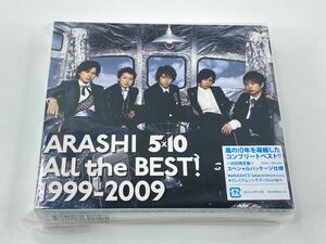 送料無料！美品！ CD3枚組アルバム　嵐　ARASHI　アラシ　5×10　ALL The BEST 1999-2009　初回限定版【JS06】