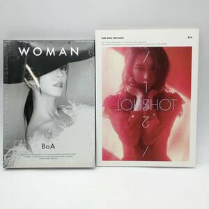 t1873 送料無料 新品 未使用 BOA ボア BoA 2点セット CD WOMAN ONE SHOT TWO SHOT 未開封 写真集 現状品 韓流 K-POP 韓国歌手