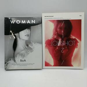 t1875 送料無料 新品 未使用 BOA ボア BoA 2点セット CD WOMAN ONE SHOT TWO SHOT 未開封 写真集 現状品 韓流 K-POP 韓国歌手