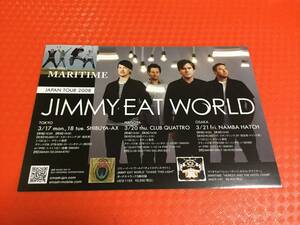 ジミー・イート・ワールド Jimmy Eat World 2008年来日公演チラシ1枚☆即決 JAPAN TOUR