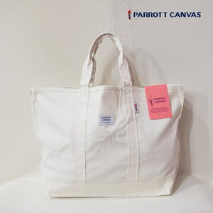 PARROTT CANVAS パロットキャンバス ラージトートバッグ グリーンビルライトトート 鞄 BAG L キナリ オフ 兼用 新品 未使用