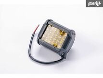 新品 WANGAN357 4インチ LED イエロー ワークライト フォグ　四角 作業灯 投光器 2個セット サイズ：横98mm_画像5