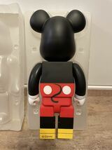 未使用 2009年発売 メディコムトイ BE@RBRICK ミッキーマウス 400% カラー版 MICKEY MOUSE ベアブリック ミッキー 外箱 ケース付 ☆_画像4