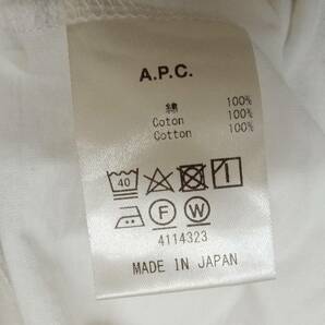 A.P.C./アーペーセー/半袖Tシャツ/Rue Madame TEE/刺繍ロゴ/ホワイト/Sサイズの画像8