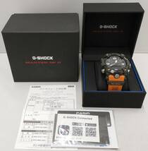 【箱付】CASIO　カシオ　G-SHOCK　MUDMASTER マッドマスター　GG-B100-1A9JF カーボンコアガード　オレンジ　アナデジ　クォーツ　腕時計_画像7