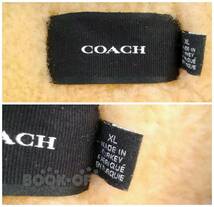 COACH　ショールシアリングコート　CF025　ムートン　キャメル　Size：XL　【保存袋付き】 メンズ_画像4