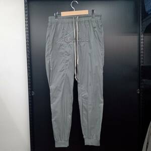 Rick Owens 21S/S Champion Nylon Joggers リックオウエンス チャンピオン ナイロンジョガーパンツ L グレー CM21S0016-216769