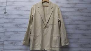 AURALEE オーラリー A95J01YT テーラードジャケット サイズ3 オフホワイト コットン 通年 店舗受取可