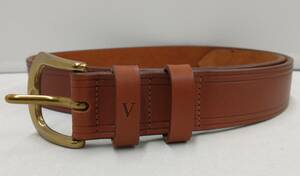 VALENTINO GARAVANI Valentino galava-ni size 85 belt Brown 