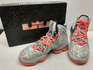 NIKE LEBRON XIX レブロン19 DC9339-001 27cm GREY FOG / ROMA GREEN スニーカー メンズ通年　箱付き 黒タグ付き