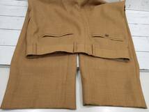 AURALEE オーラリー WOOL CUPRA LINEN CLOTH SLACKS A20SP02CL ウールキュプラリネン スラックスパンツ 日本製 薄手 メンズ size3 キャメル_画像5