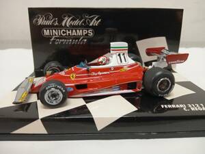 FERRARI 312 T 1975 C.REGAZZONI ミニチャンプス 【クリアケーススレ傷あり】