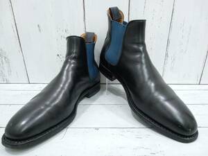 Crockett ＆ Jones クロケットアンドジョーンズ BERNEYS NEW YORK バーニーズニューヨーク 318 チェルシー9 サイドゴアブーツ size 9.5E 黒