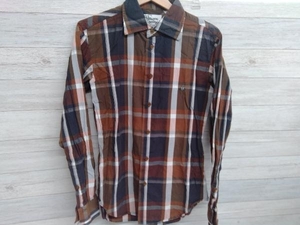 VIVIENNE WESTWOOD MAN CHECK SHIRT ORB LOGO ヴィヴィアンウエストウッド チェックシャツ オーブ VW-WR-80639 ブラウン