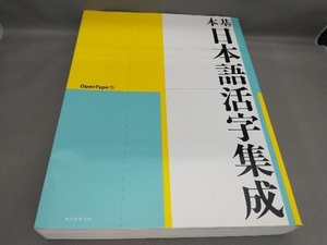 初版 基本日本語活字集成 OpenType版 アイデア編集部:編