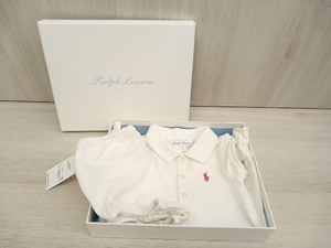 [ tag equipped ] Ralph Lauren Ralph Lauren One-piece pants 6M white baby box equipped.