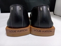 LOUIS VUITTON／ルイヴィトン／レザーウッドソールスリッポン／サイズ40／良品／ブラック_画像2