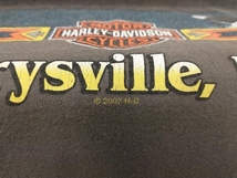 00s HARLEY DAVIDSON ハーレーダビットソン Marysville 長袖Tシャツ Hanes サイズM グレー系 店舗受取可_画像7