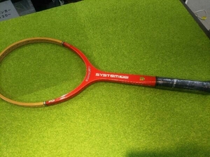 kawasaki SYSTEM 6500 Kawasaki softball type tennis racket wooden Vintage 