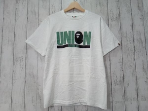 A BATHING APE アベイシングエイプ UNION 半袖Tシャツ ホワイト M 店舗受取可