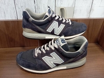 New Balance ニューバランス M996NAV ローカット スニーカー made in USA アメリカ製 ネイビー ブラック スエード メッシュ 27.0cm_画像4