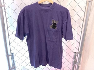 Crazy Shirts クレイジーシャツ 90s クリバンキャット ポケットTee 半袖Tシャツ パープル サイズM 店舗受取可