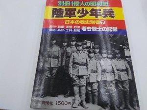 別冊1億人の昭和史　陸軍少年兵　日本の戦史別巻⑦