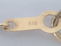 K18　スクリューチェーンネックレス　約39cm　4.6g_画像4