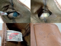 RED WING レッドウィング ペコスブーツ 表記サイズ9 ブラウン 縦プリント羽タグ 70年代後期~80年代_画像6