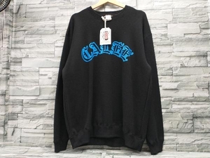 タグ付き美品/CALEE/ CL-23SS009/Arch logo crew neck sweat/アーチロゴクルーネックスウェット/トレーナー/BLK/キャリー/L/ルード