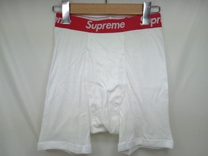 未使用品 Supreme シュプリーム ボクサーパンツ コットン Hanes ヘインズ S ホワイト