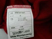White Mountaineering ホワイトマウンテニアリング　フロント　ロゴプリントパーカー　レッド　サイズS_画像8