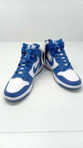 ★ 美品 NIKE ナイキ DD1399-102 NIKE DUNK HIGH RETRO ハイカットスニーカー GAME ROYAL 27cm 通年