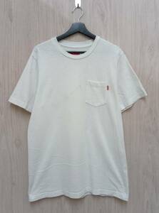 Supreme/シュプリーム/半袖Tシャツ/Pocket Tee S/S/18AW/ホワイト/Lサイズ