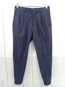 junhashimoto ジュンハシモト LIGHT TUCK PANTS 1タックス スラックスパンツ 107171004 日本製 メンズ サイズ 2 ネイビー 店舗受取可