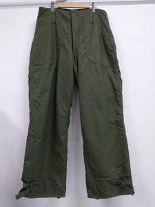 US.NAVY A-2 Deck Trousers 70’s ロングパンツ ワークパンツ トラウザー カーキ M ミリタリー