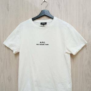 A.P.C./アーペーセー/半袖Tシャツ/Rue Madame TEE/刺繍ロゴ/ホワイト/Sサイズの画像1