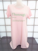 グッディーモード Thorough ピンク M～Lサイズ 天竺 綿100% 半袖 チュニック 新品 GOODDAY MOOD_画像1