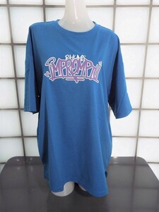 ボーメール IMPROMPTII ブルー LLサイズ 天竺 吸水速乾 UVカット ポリエステル70%,綿30% 半袖Ｔシャツ ワイドシルエット 新品 BEAUMERE