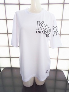 Kaepa kp582202 ホワイト Mサイズ ワッフル素材 吸水速乾 UV対策 ポリエステル100% 半袖Ｔシャツ 新品 