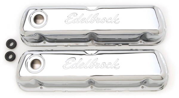 !送無!エーデルブロック EDELBROCK バルブカバー FORD フォード V8 289 302 351 スモールブロック クローム